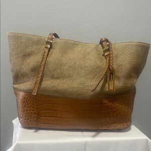 Michael Kors collection Gia Novelty Croc Tote Bag.